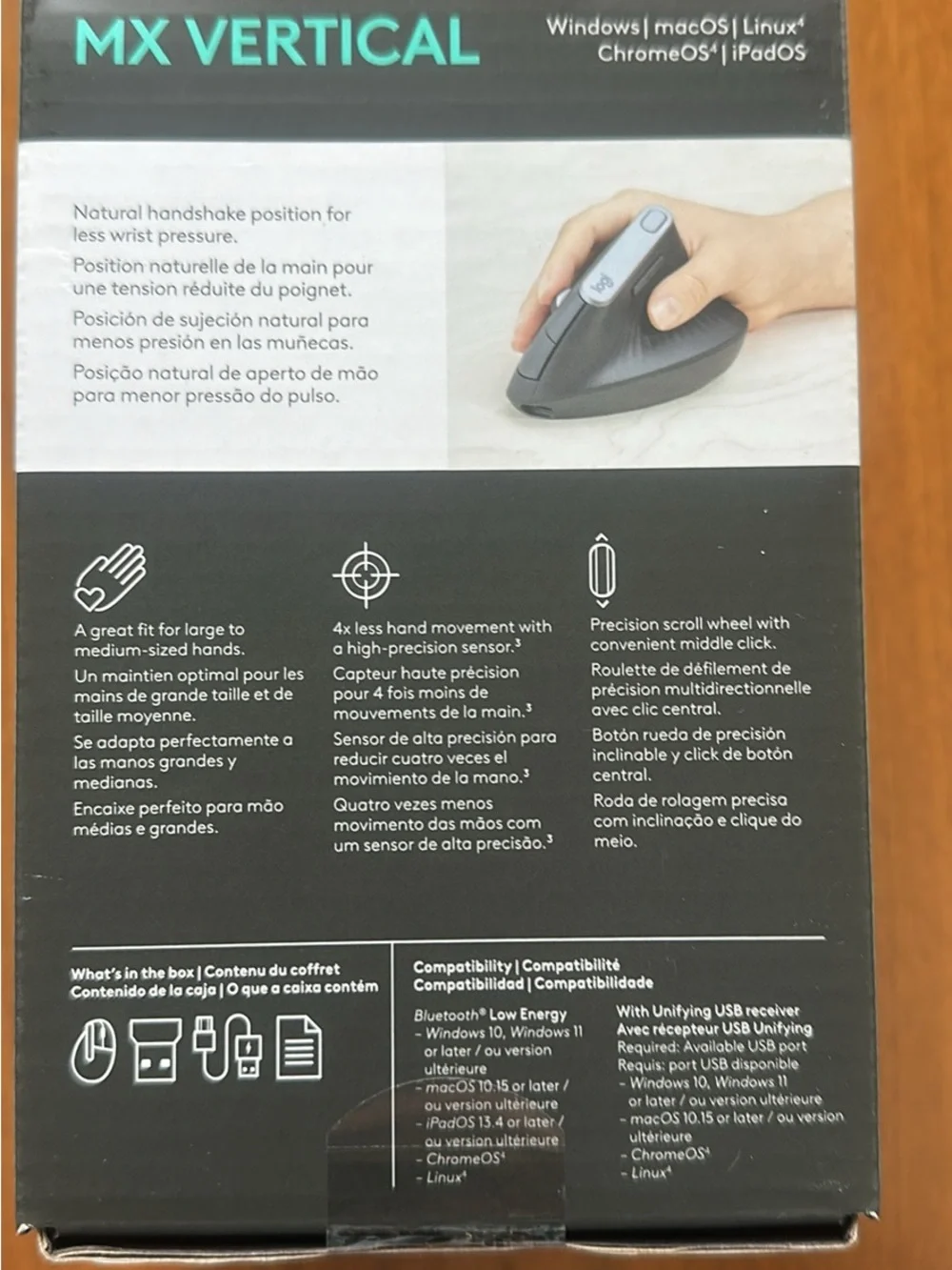 Logitech MX Vertical Ergonomic Mouse - Black